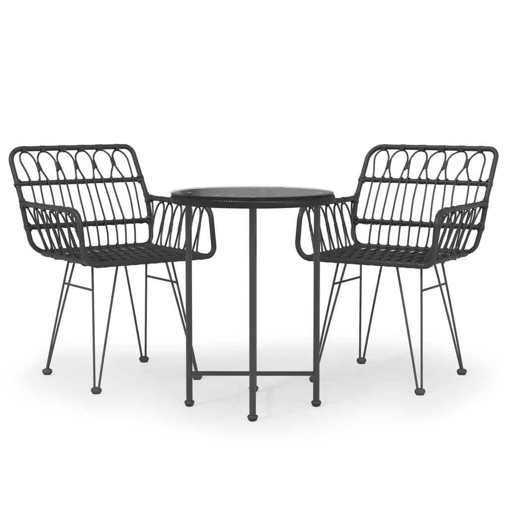 VidaXL set da pranzo da giardino Polirattan  