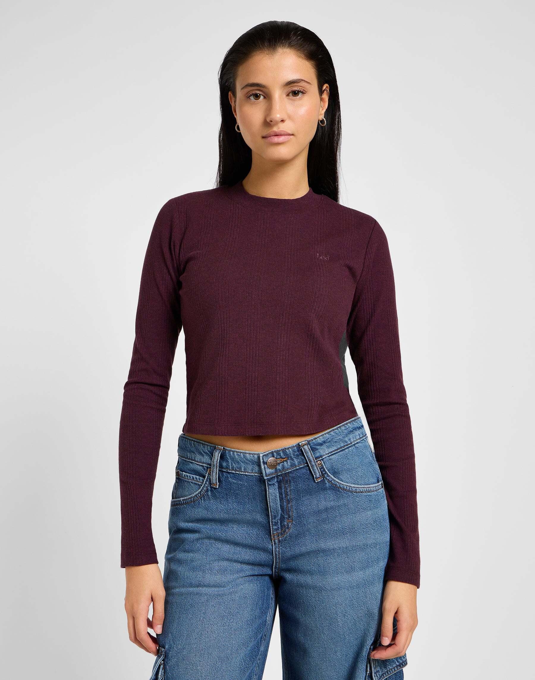 Lee  Chemise à manches longues Longsleeves Cropped Rib Tee 