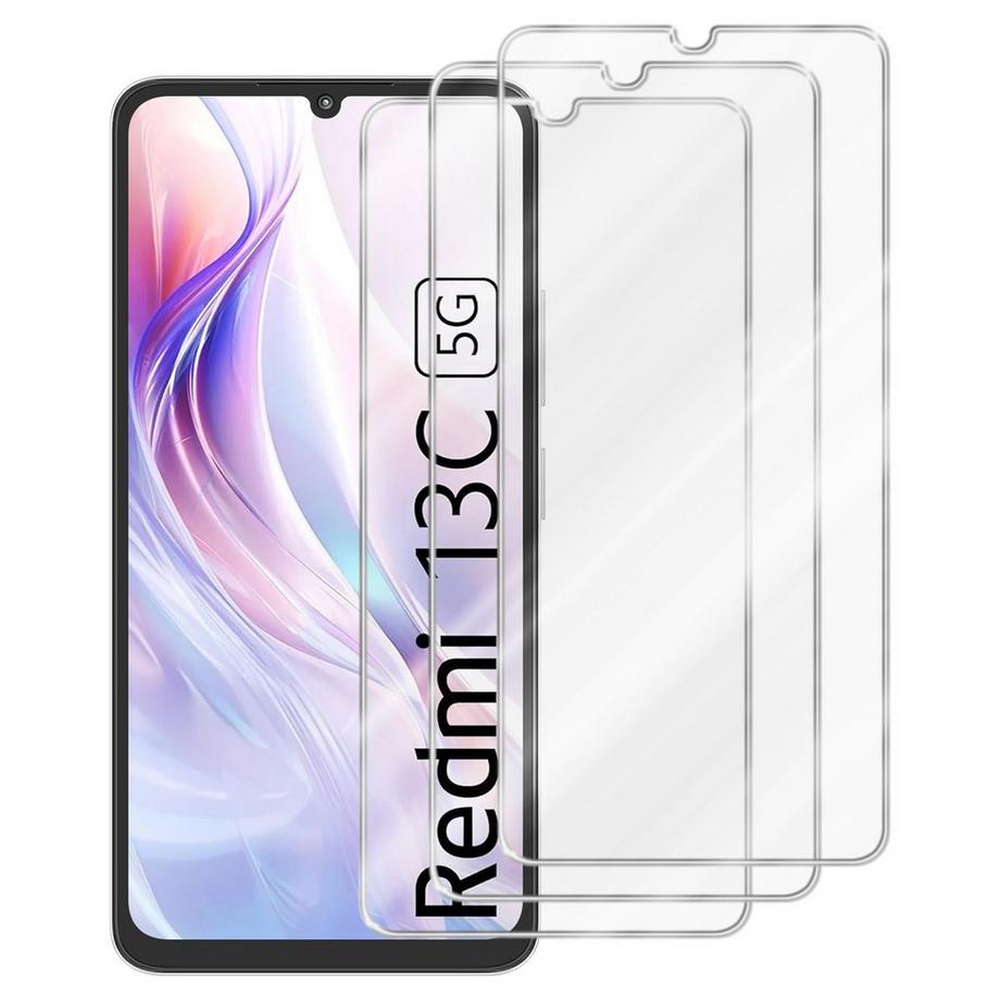 Schutzfolie für Xiaomi Redmi 13C Schutzglas 3er Pack