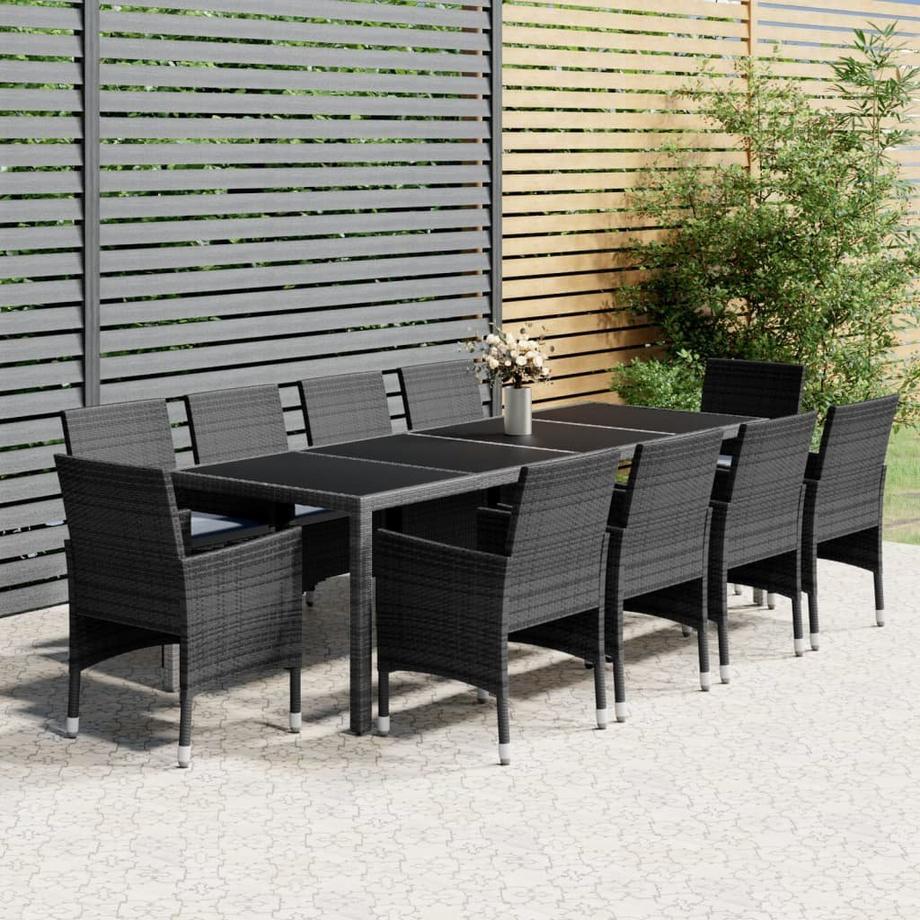 VidaXL set da pranzo da giardino Polirattan  