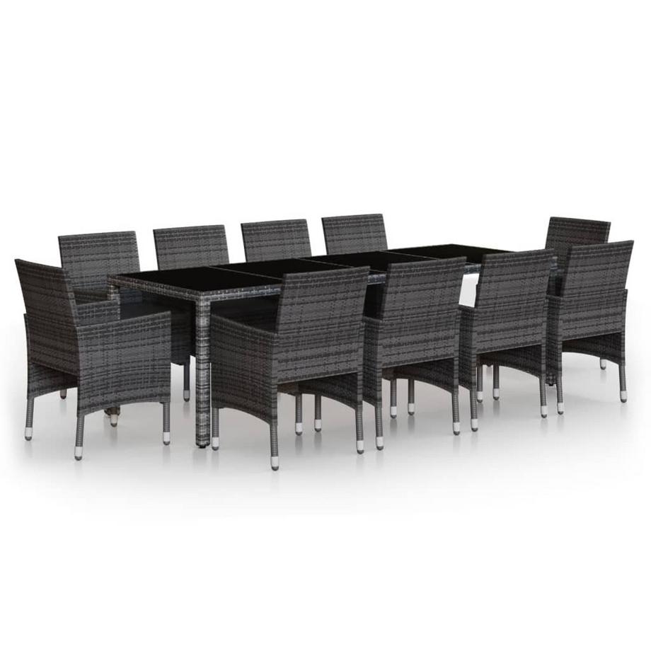 set da pranzo da giardino Polirattan