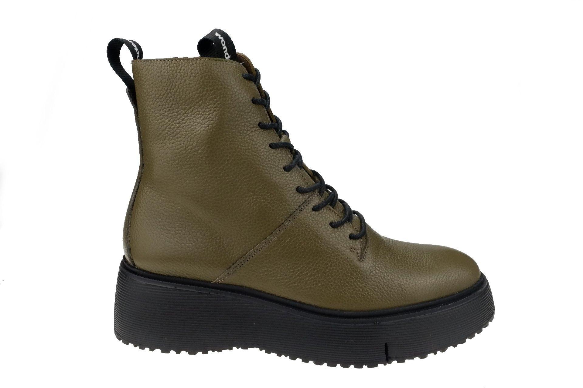 Image of Bristol - Leder Stiefelette Unisex Grün 41