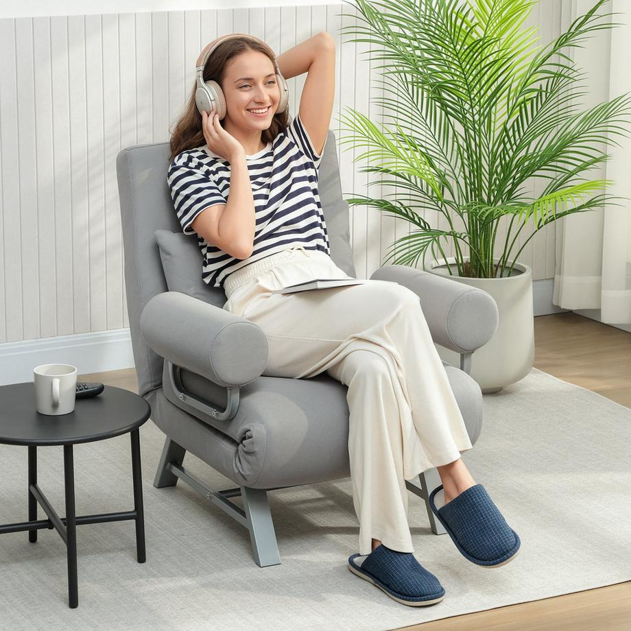 HOMCOM Fauteuil-lit  