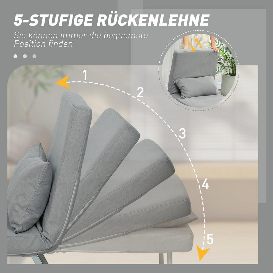 HOMCOM Fauteuil-lit  