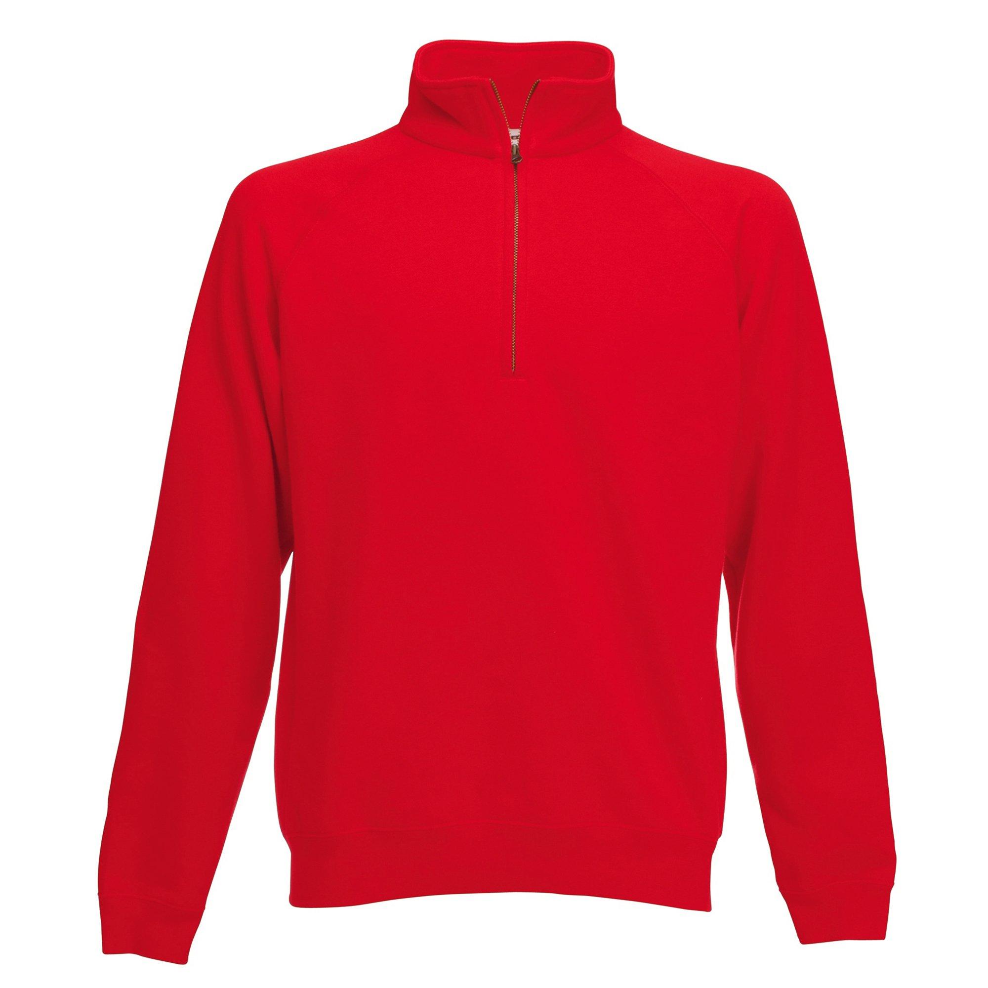 Image of Premium Zip Pullover Herren Rot Bunt M