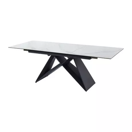 Vente-Unique - Table à manger extensible ALTAMIRA - 6 à 8 couverts