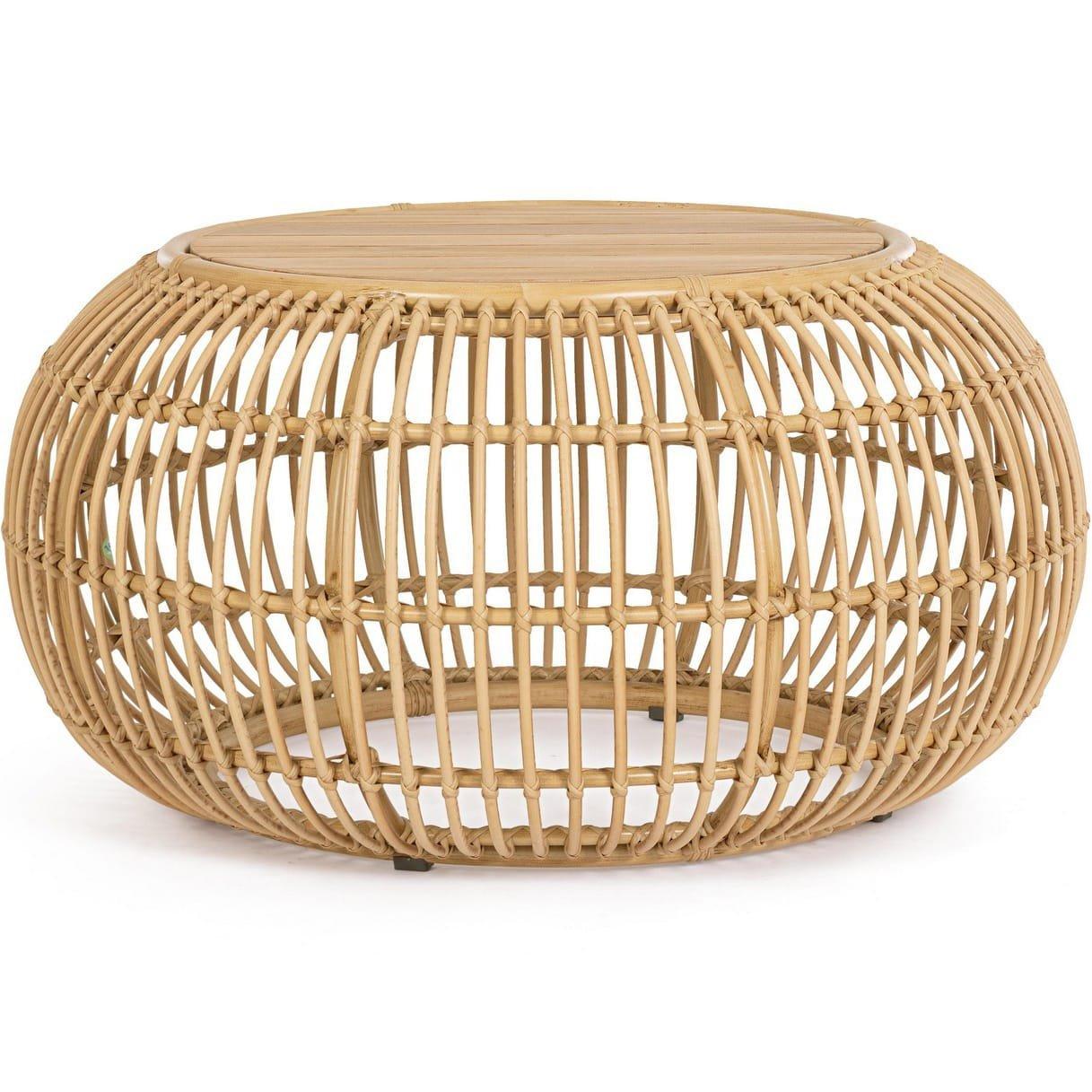 Image of Garten Couchtisch Florisel Teakholz natur rund 60 Garten Couchtisch Florisel Teakholz natur rund 60