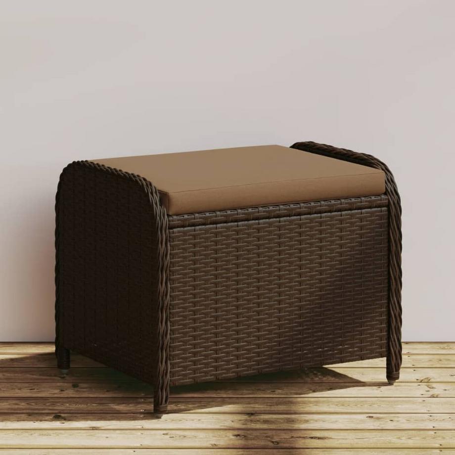 VidaXL  Gartenhocker poly-rattan 