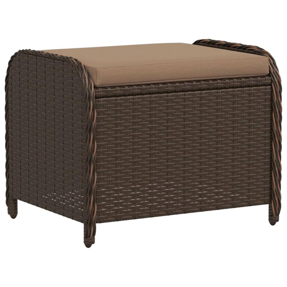 VidaXL  Gartenhocker poly-rattan 