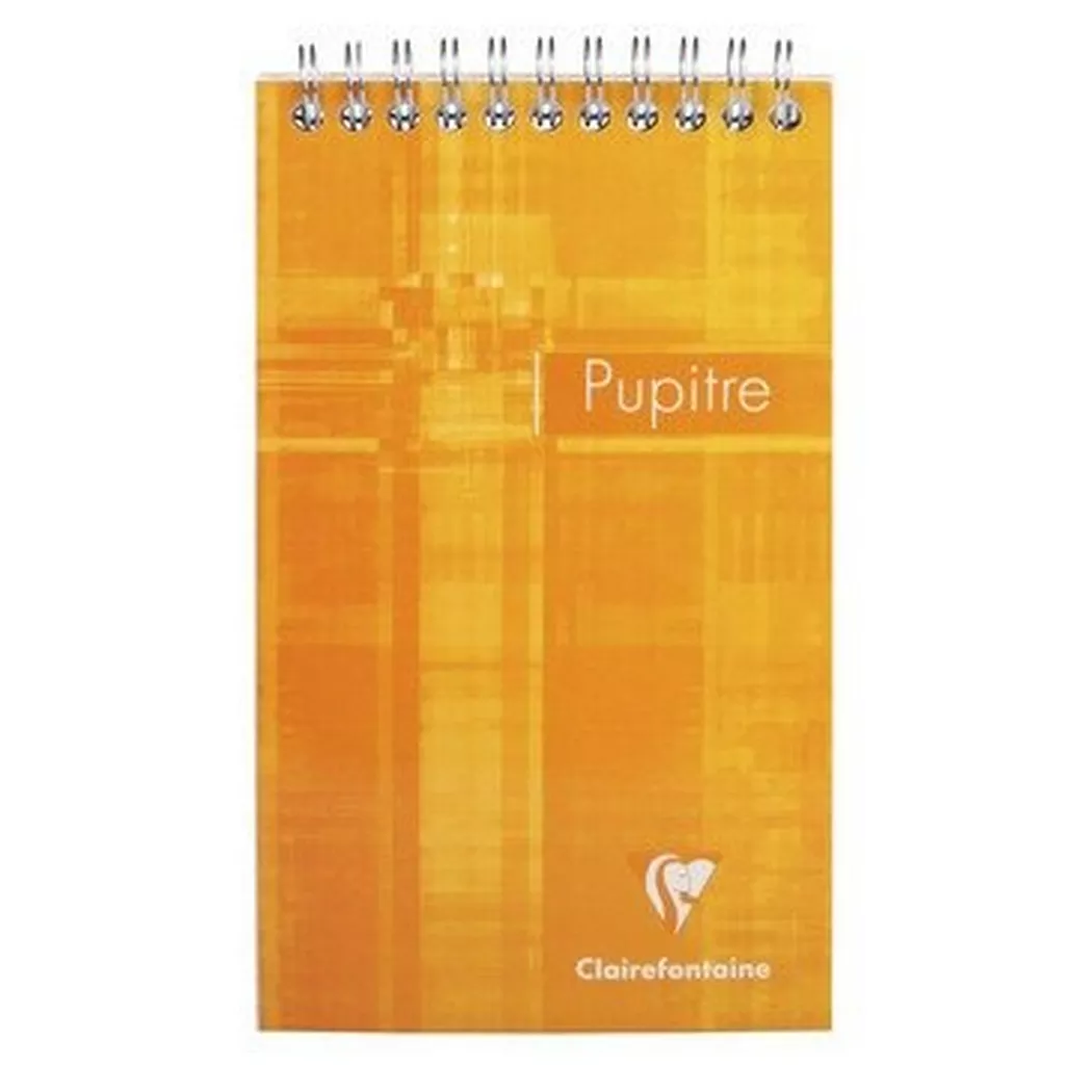 CLAIREFONTAINE Cahier spirale Pupitre A6 8642C ass., quadrillé 5mm 80 feui.