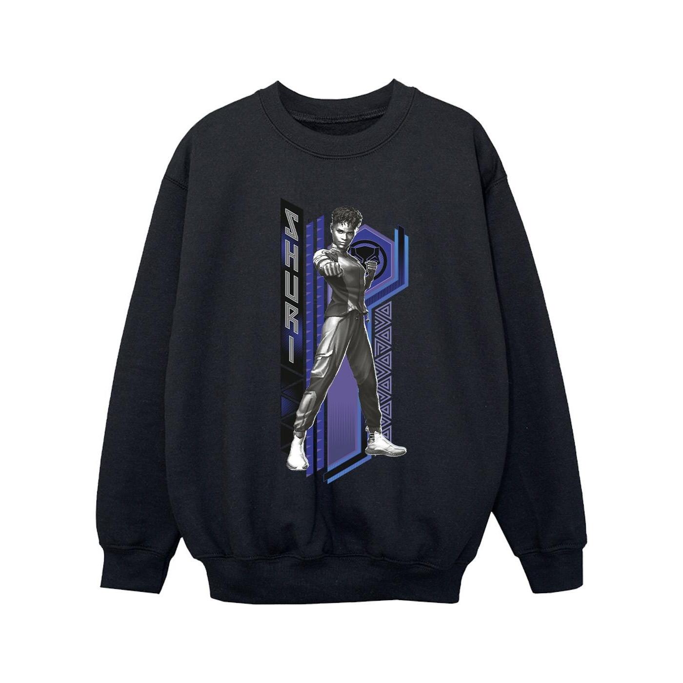 Image of Black Panther Wakanda Forever Shuri Pose Sweatshirt Mädchen Schwarz 140/146