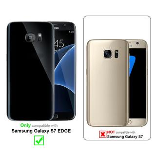 Cadorabo  Housse compatible avec Samsung Galaxy S7 EDGE - Coque de protection avec fermeture magnétique, fonction de support et compartiment pour carte 