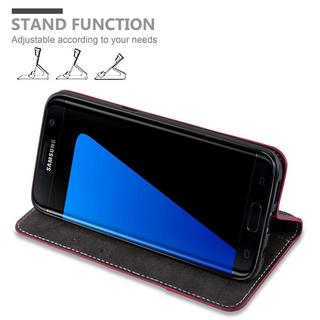 Cadorabo  Housse compatible avec Samsung Galaxy S7 EDGE - Coque de protection avec fermeture magnétique, fonction de support et compartiment pour carte 