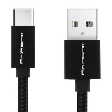 Akashi USB-CUSB Kabel, 1m – Schwarz