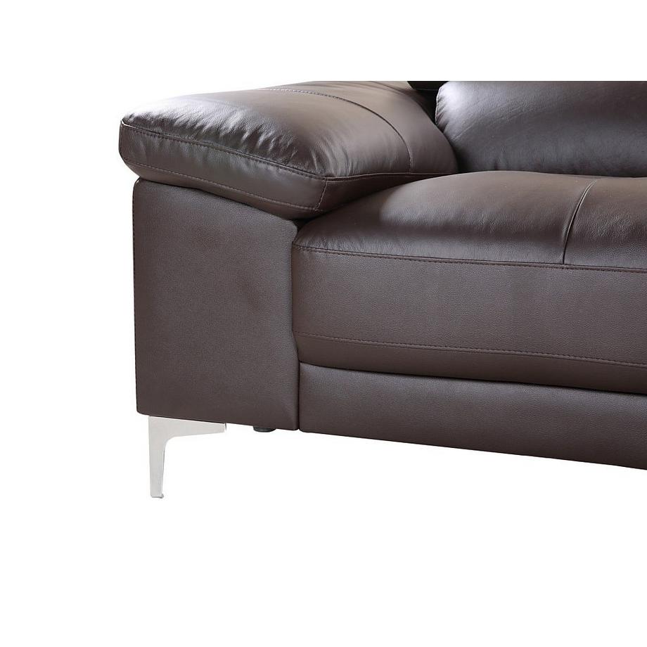 Vente-unique Canapé 3 places en cuir SOLANGE  
