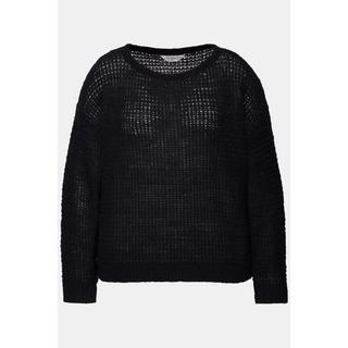 Studio Untold Maglione Taglio Squadrato Maglia Traforata Scollo Rotondo Maniche Lunghe  