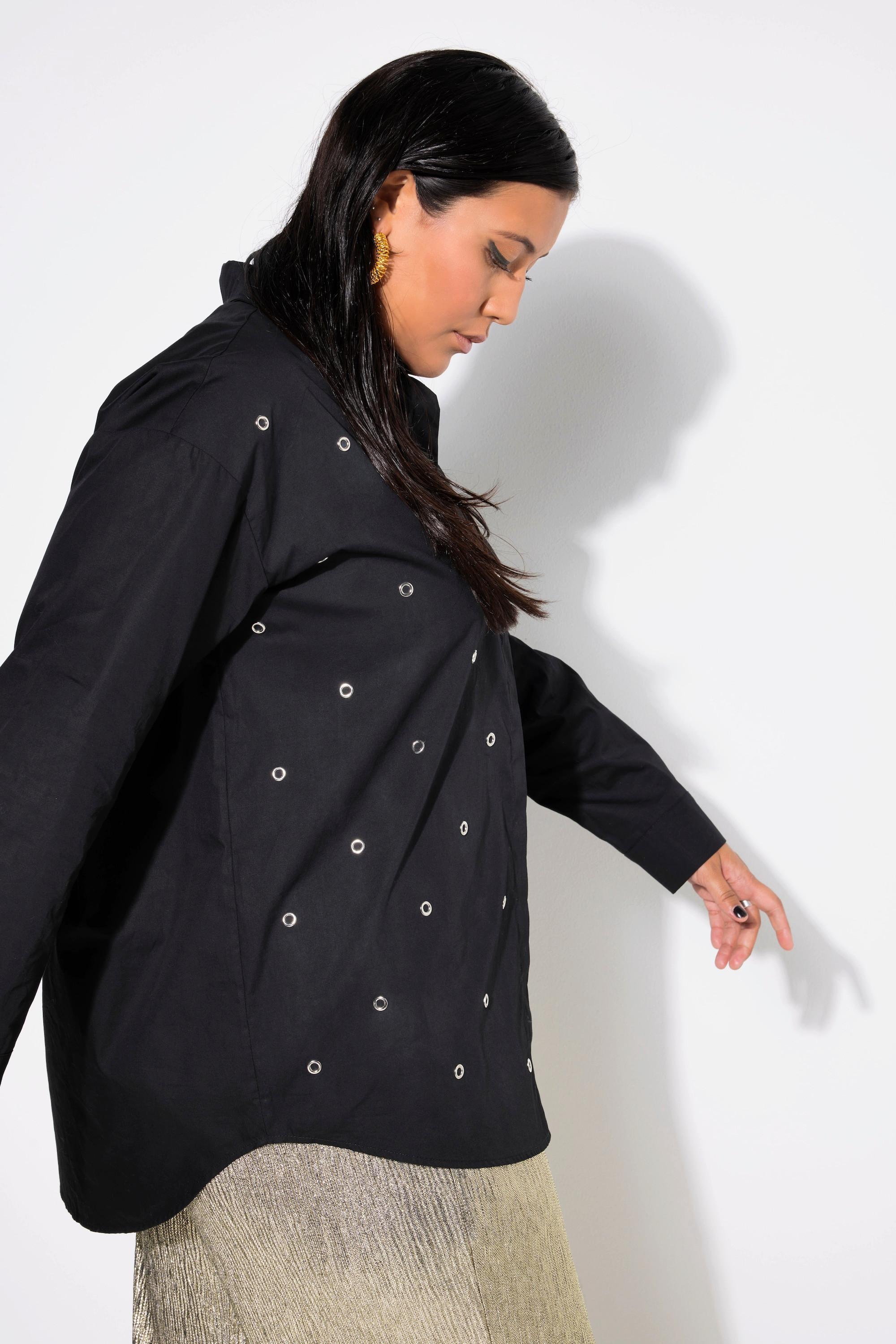 Studio Untold Camicia Oversize Occhielli Metallici  