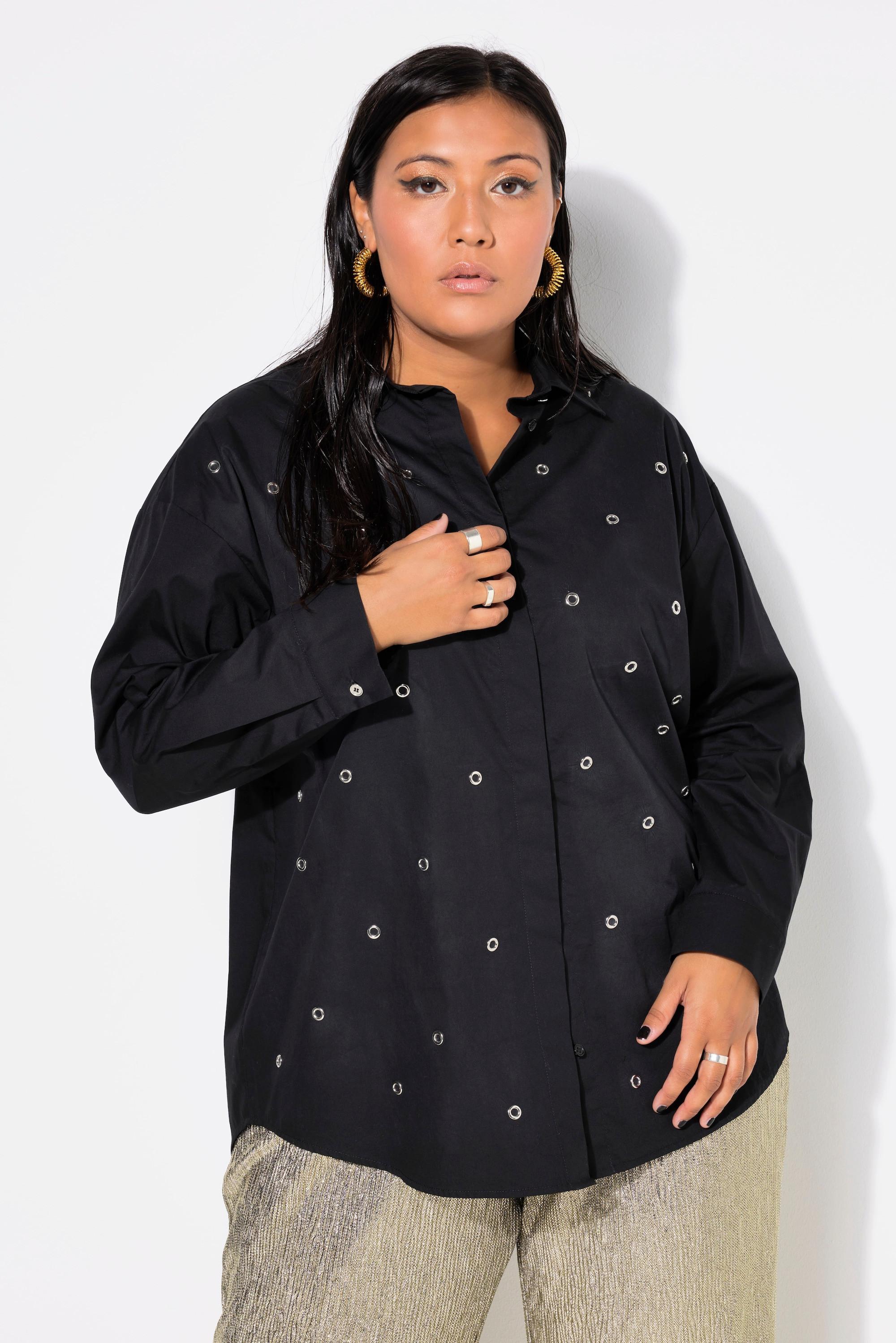 Studio Untold Camicia Oversize Occhielli Metallici  