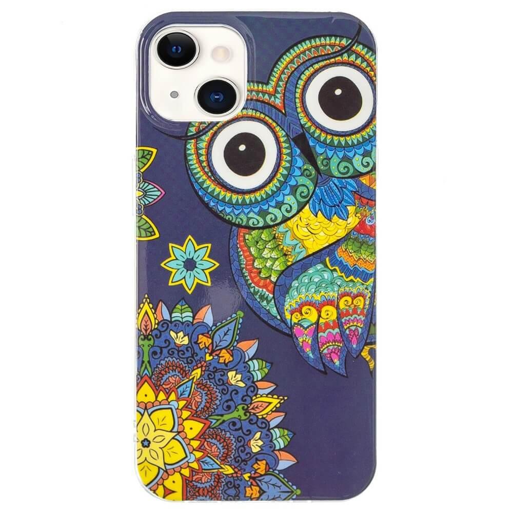 Cover-Discount  iPhone 15 - Coque silicone Noctilucent hibou 