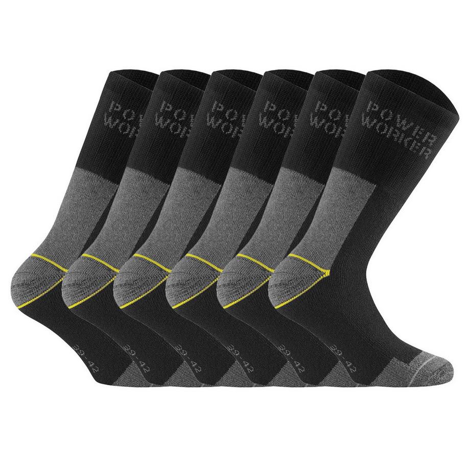 Chaussettes  Pack de 6 Confortable à porter-Power Worker Wilmax 3er Pack