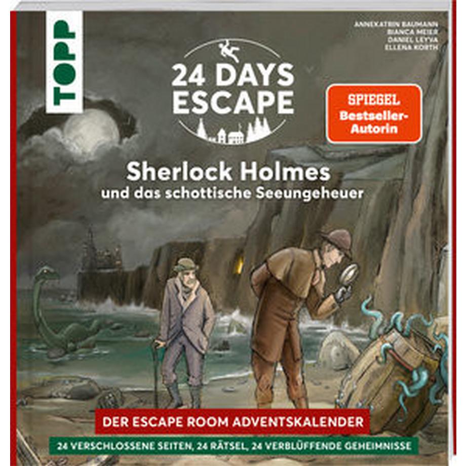 24 DAYS ESCAPE - Der Escape Room Adventskalender: Sherlock Holmes und das schottische Seeungeheuer (SPIEGEL Bestseller-Autorin)