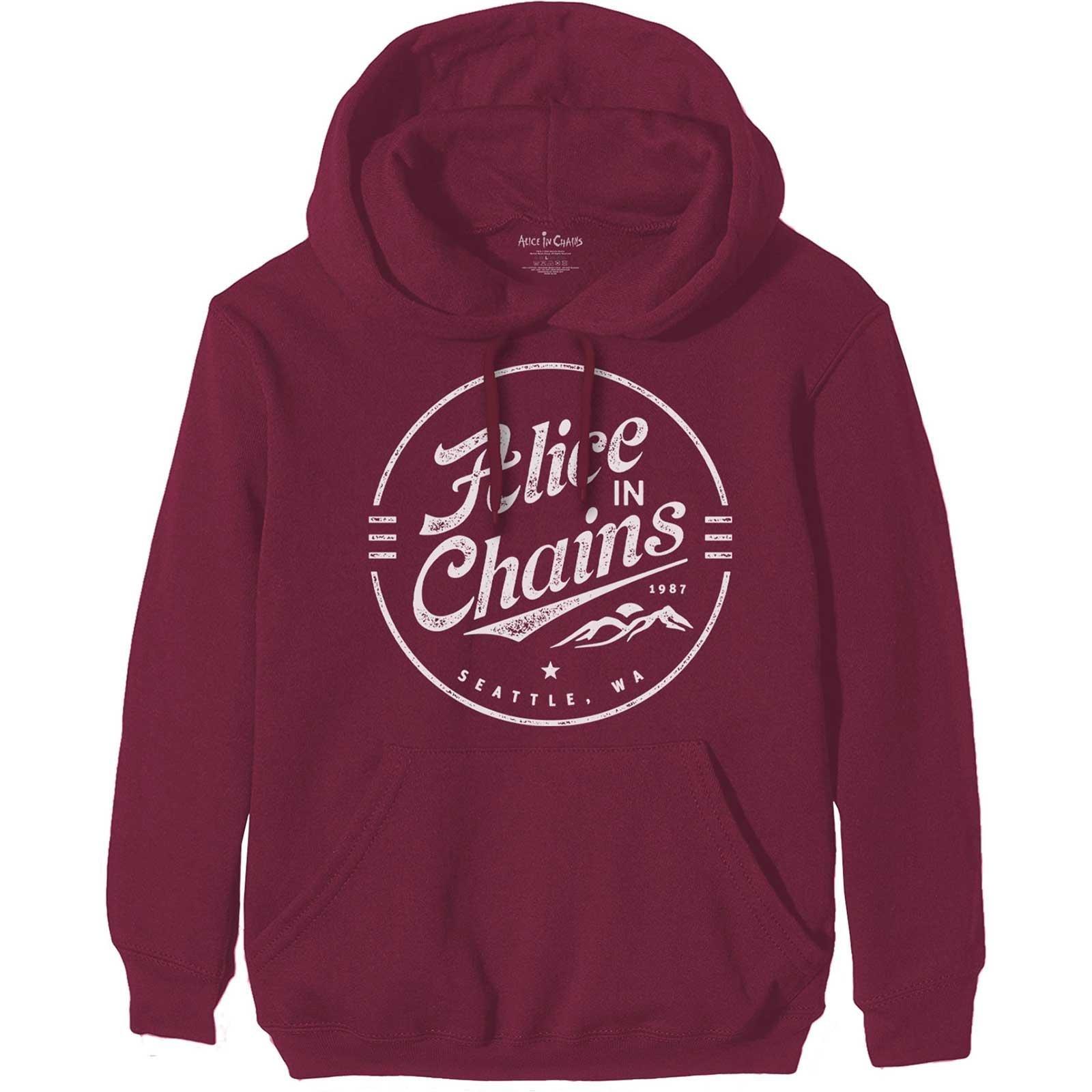 Image of Hoodie Zum Überziehen Logo Damen Bordeaux XXL