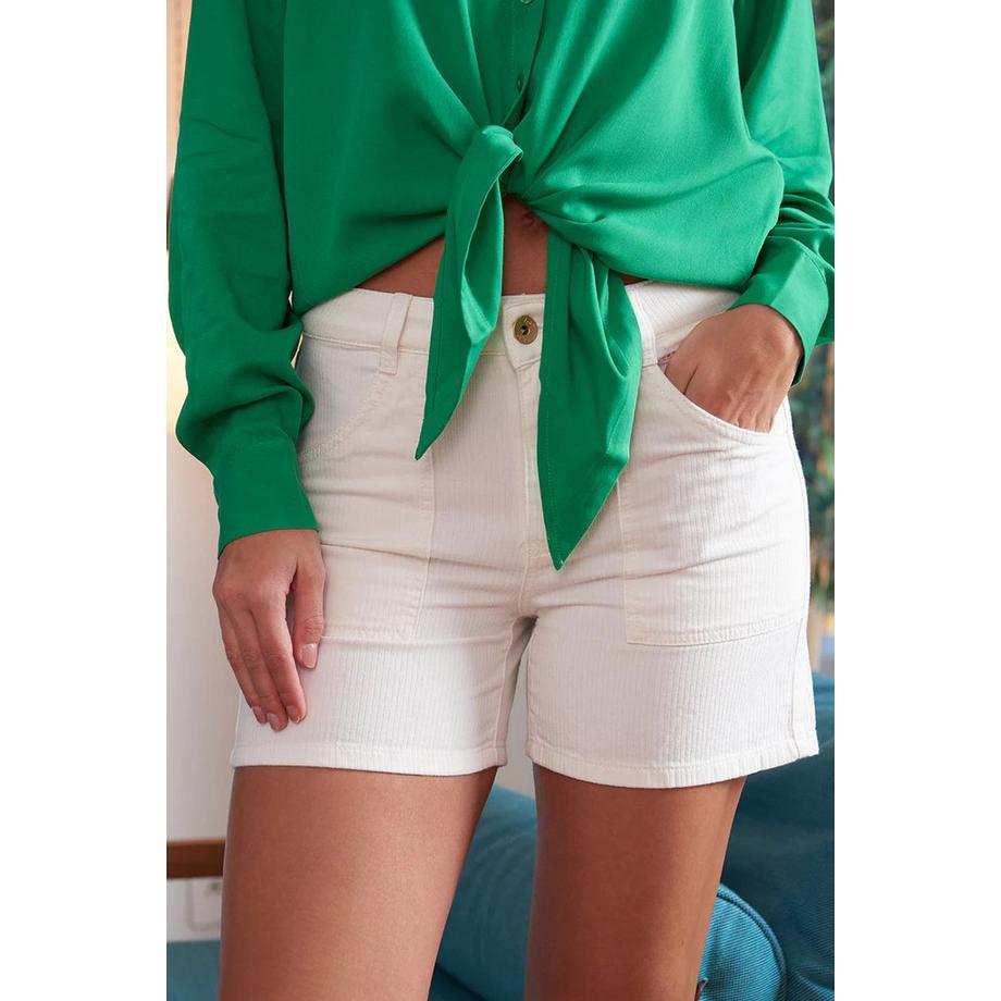 LPB ILYANA Short en Coton Côtelé  