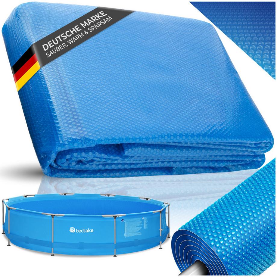 Pool-Solarfolie  rund und selbstschwimmend zuschneidbar