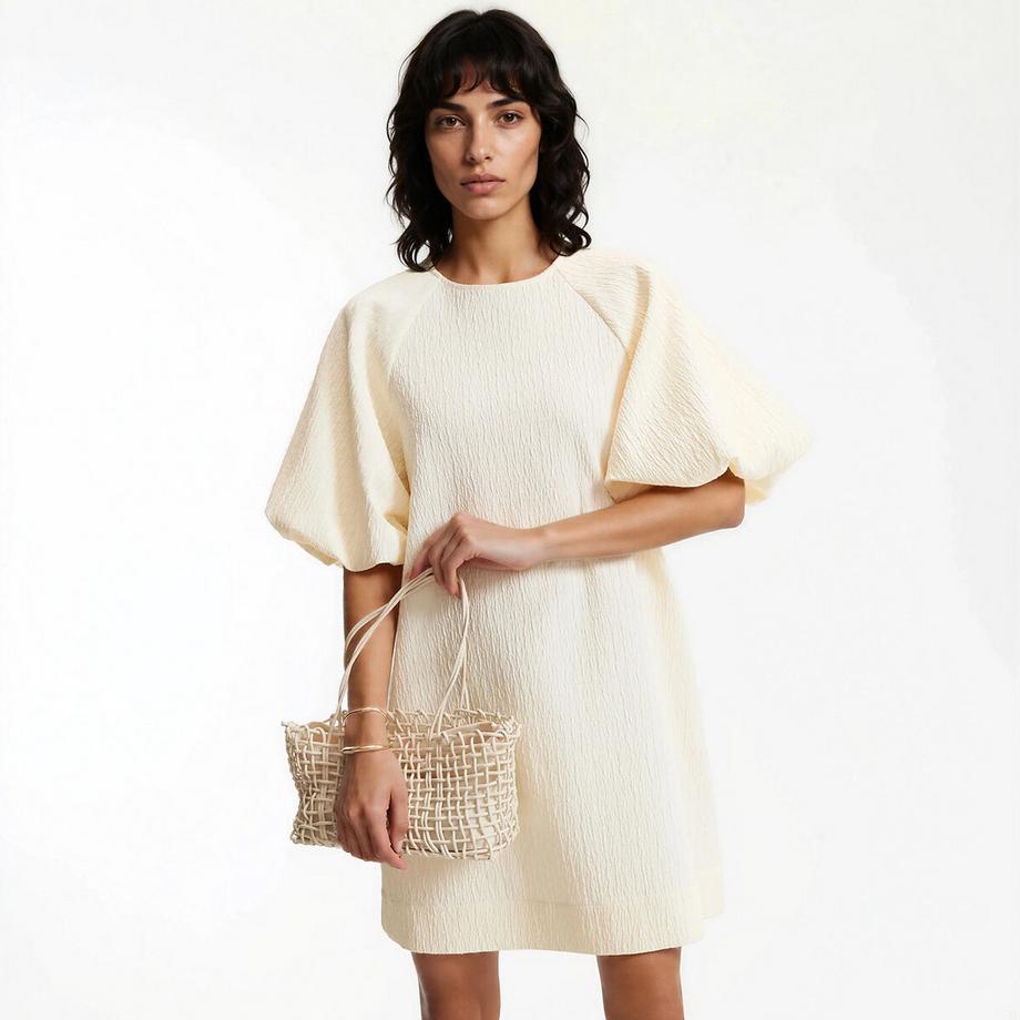 La Redoute Collections Kurzes Kleid mit kurzen Puffärmeln  