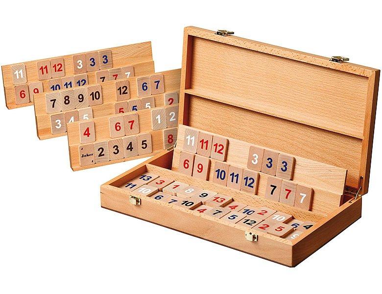 Image of Spiele Rummy in Holzkassette