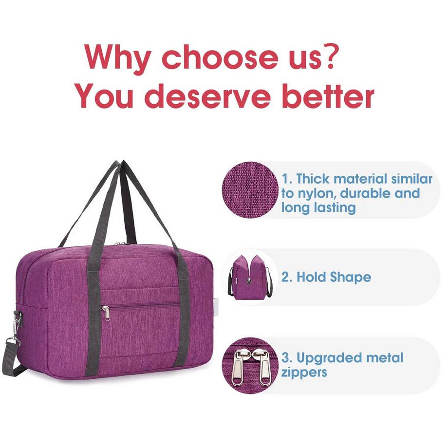 Only-bags.store Sac de Week-End Pliable Bagage à Main  