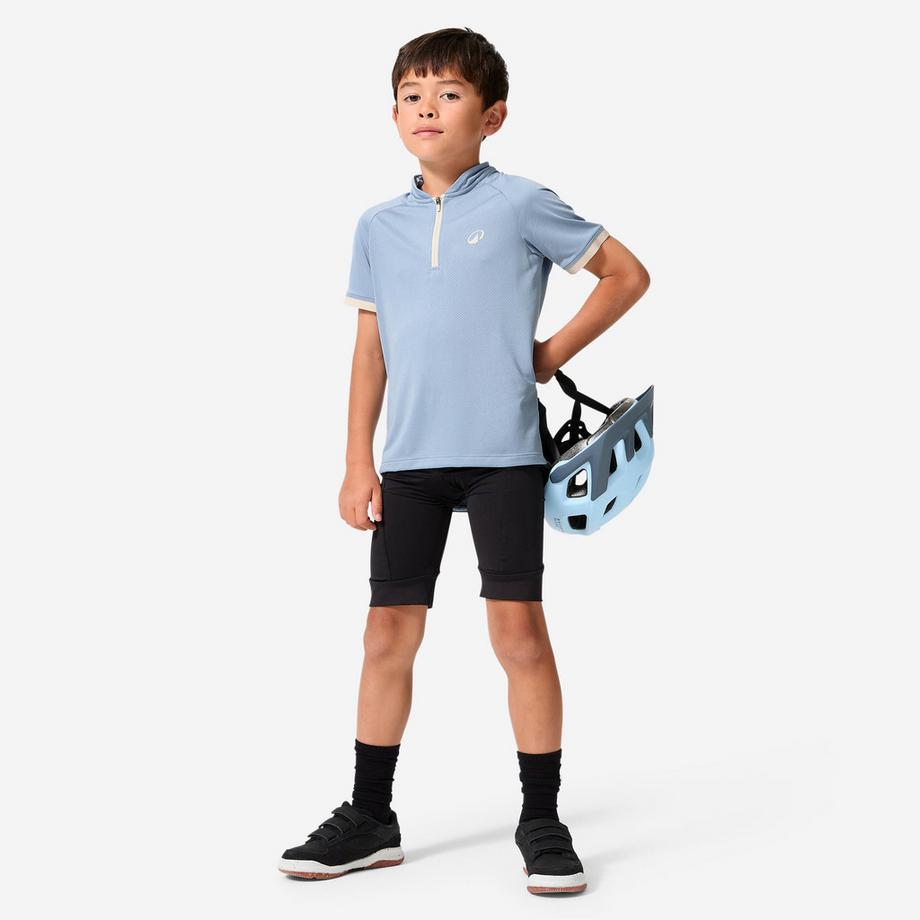 B’TWIN  Maglia ciclismo maniche corte bambino poliestere 