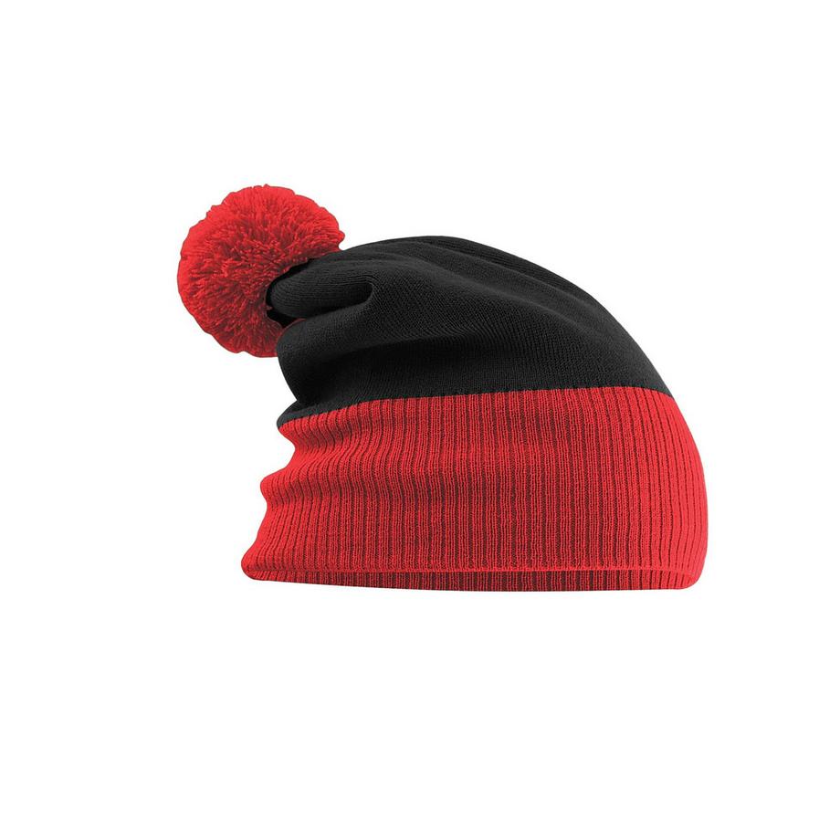 Beechfield Bonnet Snowstar avec pompon  