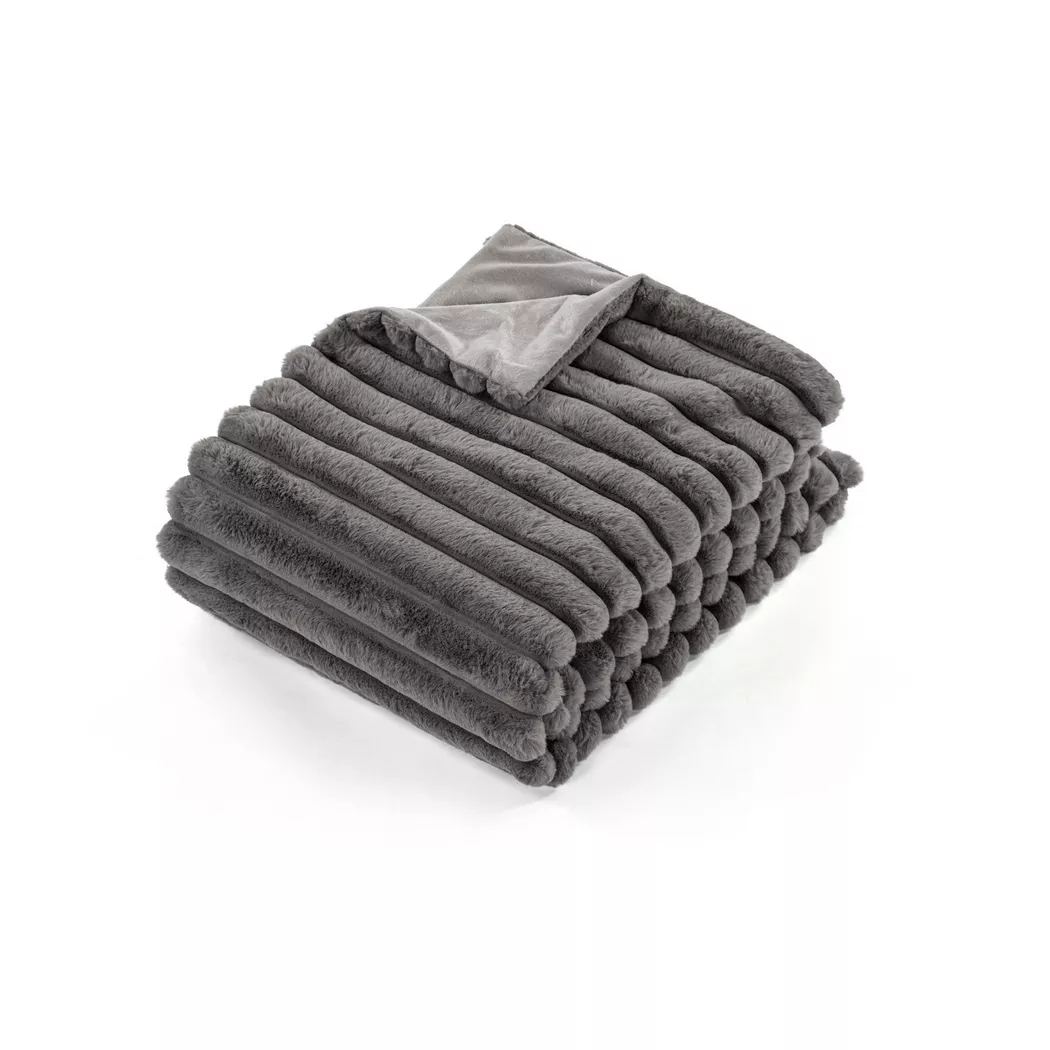 Wohndecke "Tiseco Rabbit Stripe 130 x 170 cm"