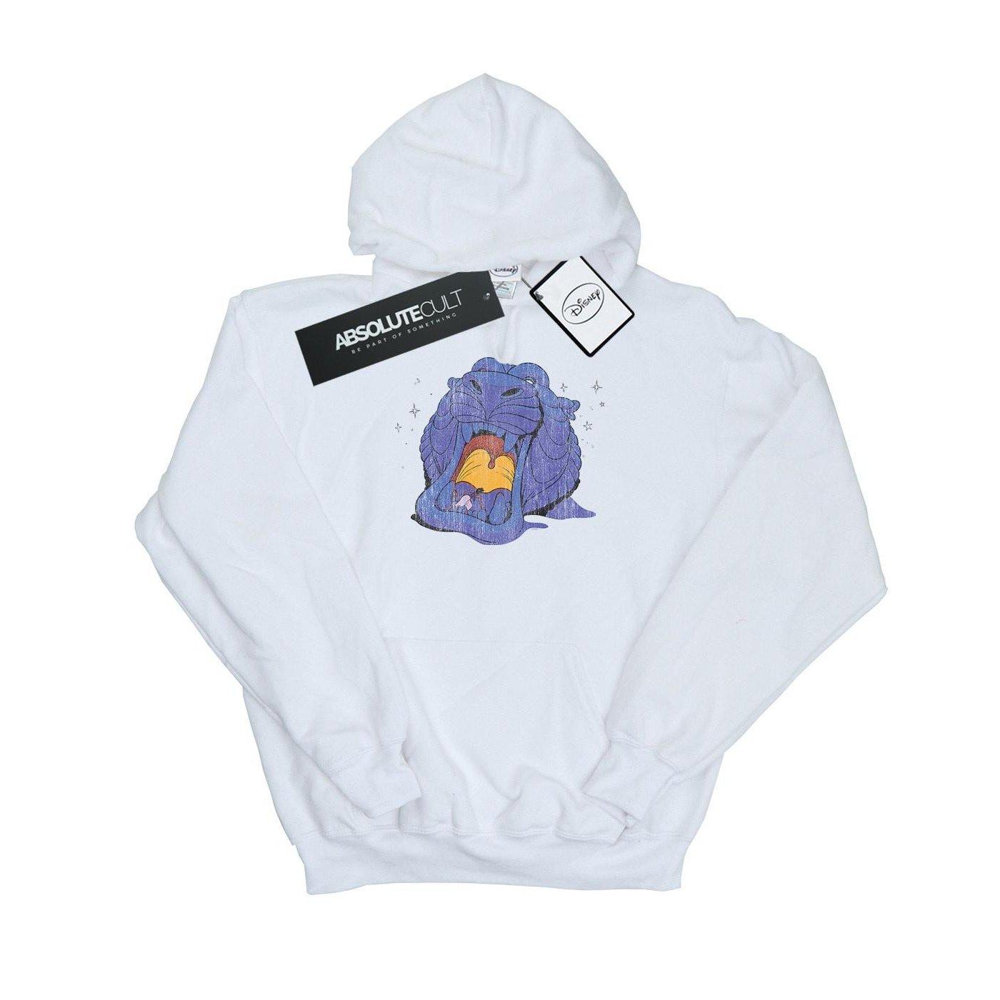 Image of Aladdin Cave Of Wonders Distressed Kapuzenpullover Herren Weiss 4XL
