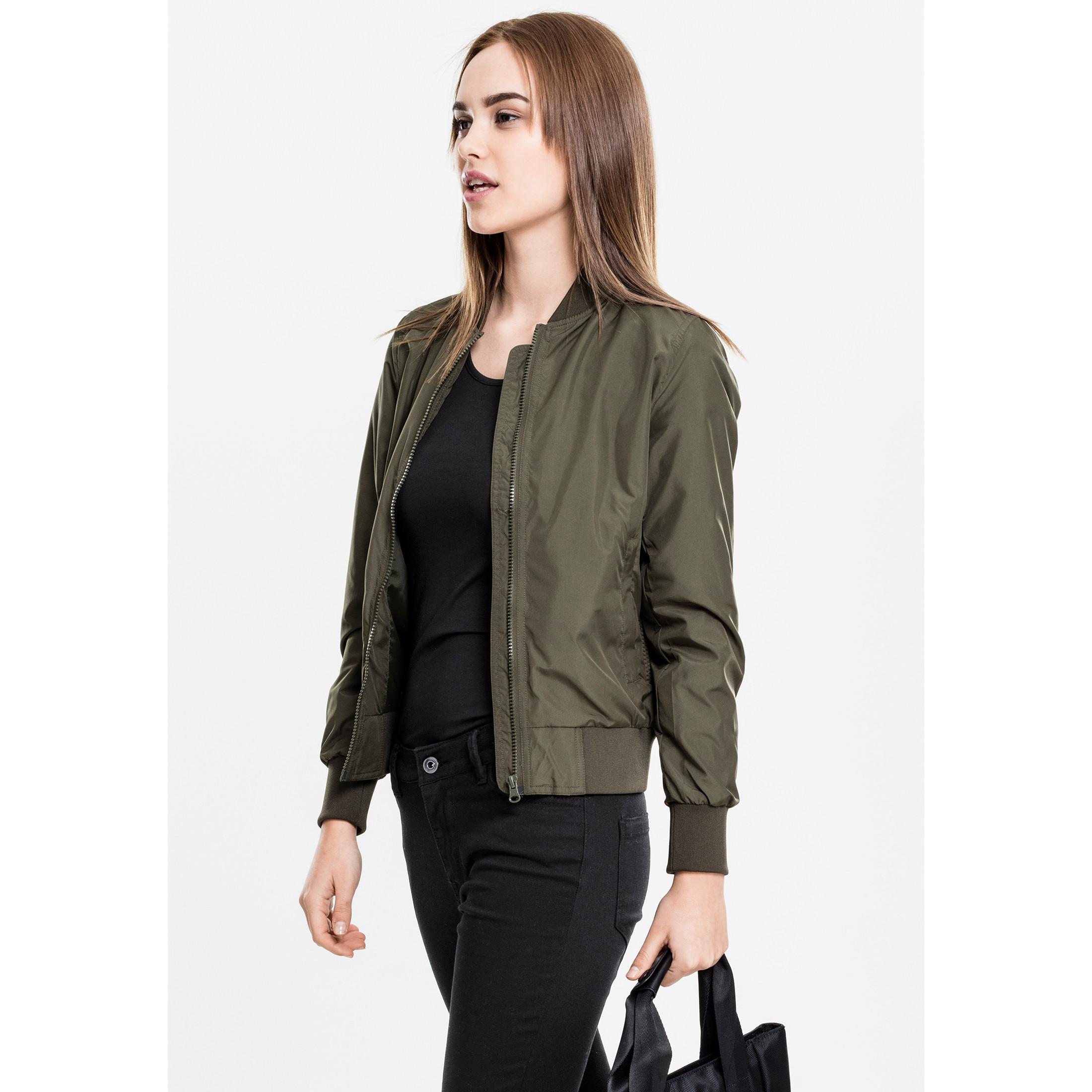 Image of Parka, Damen, Urban Classic Bomber Light Damen Dunkelgrün XS