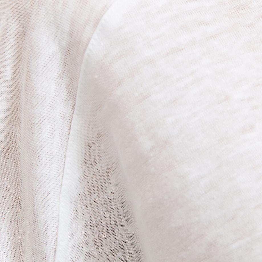 La Redoute Collections Leinen Rundhals T-Shirt  