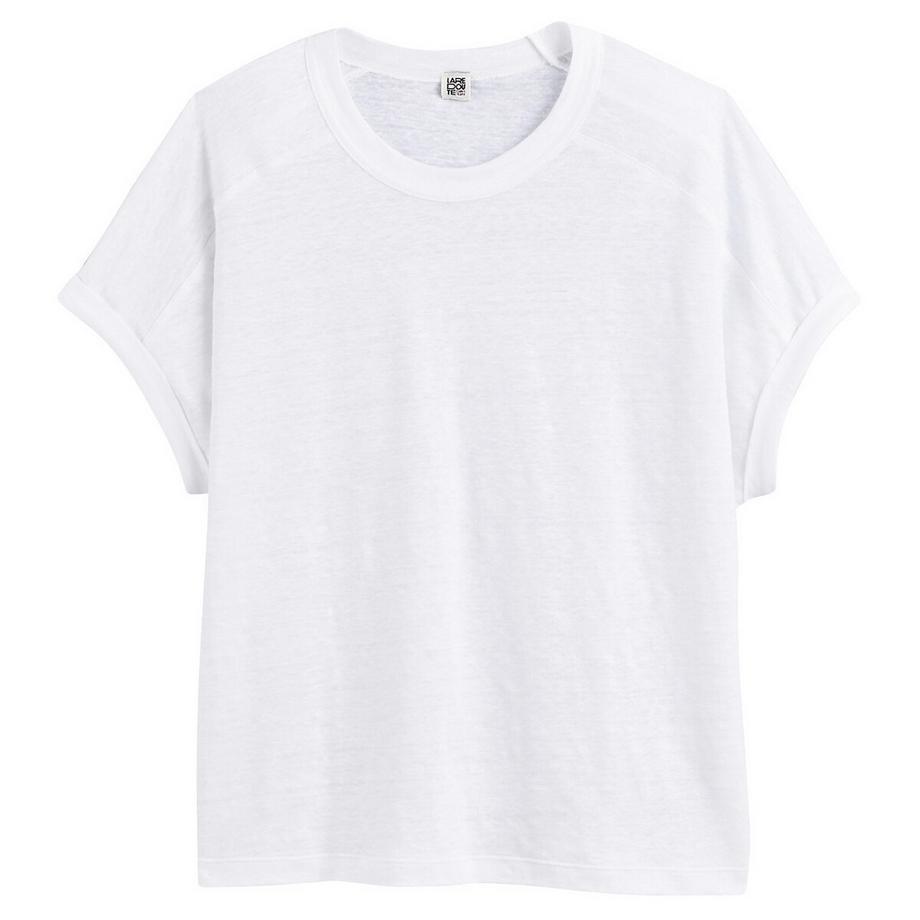 La Redoute Collections Leinen Rundhals T-Shirt  