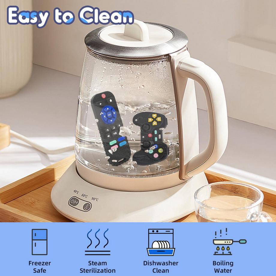 Activity-board  Beißring Baby Spielzeug Personalisiertes Geschenk, Silikon-Fernbedienung Beißhilfe Baby 