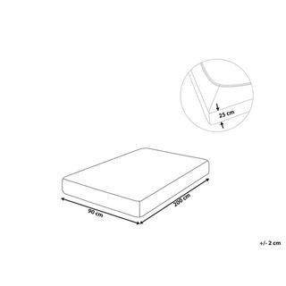 Beliani Drap Housse Coton Classique HOFUF  