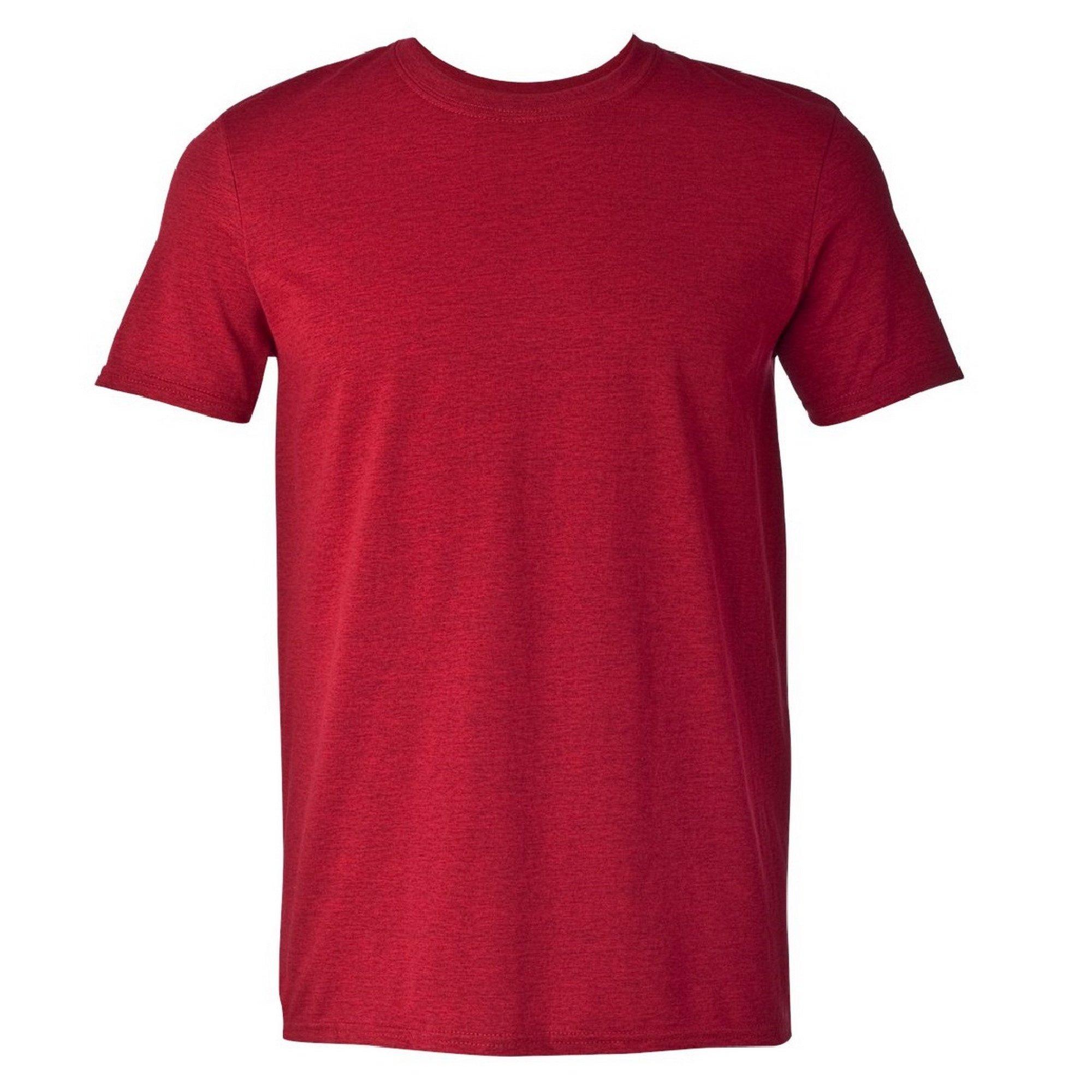 Image of Softstyle Tshirt, Kurzarm, Rundhalsausschnitt Herren Rot Bunt L