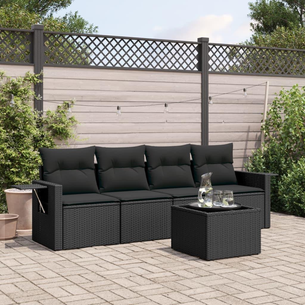 VidaXL set divano da giardino Polirattan  