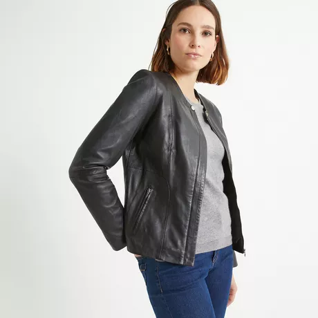 Veste cuir la online redoute