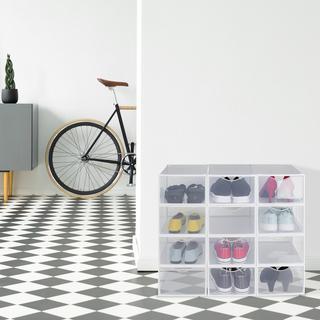 Northix Transparente Schuhkartons, 12er-Set  