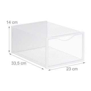 Northix Transparente Schuhkartons, 12er-Set  