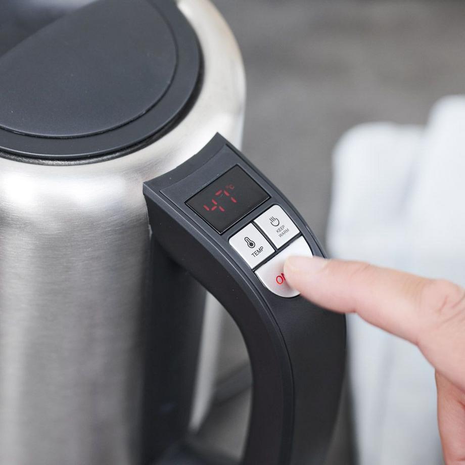 E+P Elektrik GASTROBACK DESIGN MINI BOLLITORE ELETTRICO 1 L 2200 W NERO, ACCIAIO INOSSIDABILE  