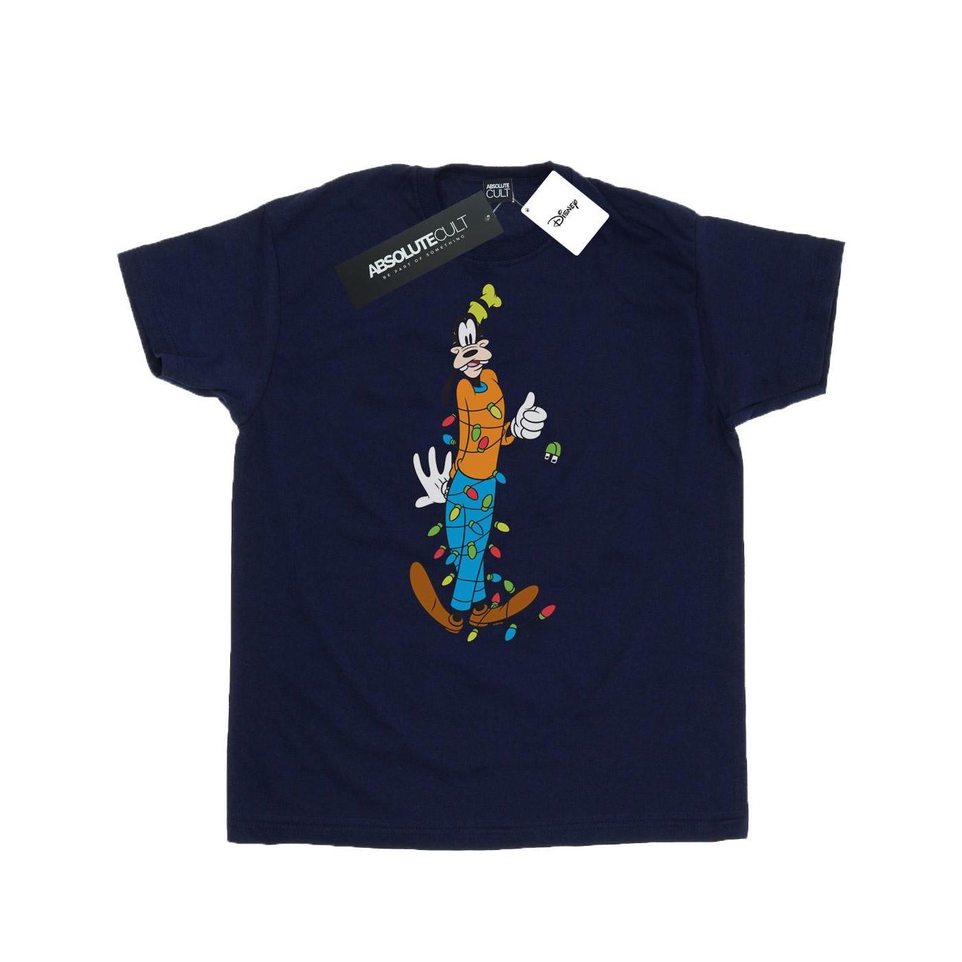 Image of Goofy Christmas Lights Tshirt Herren Marine M