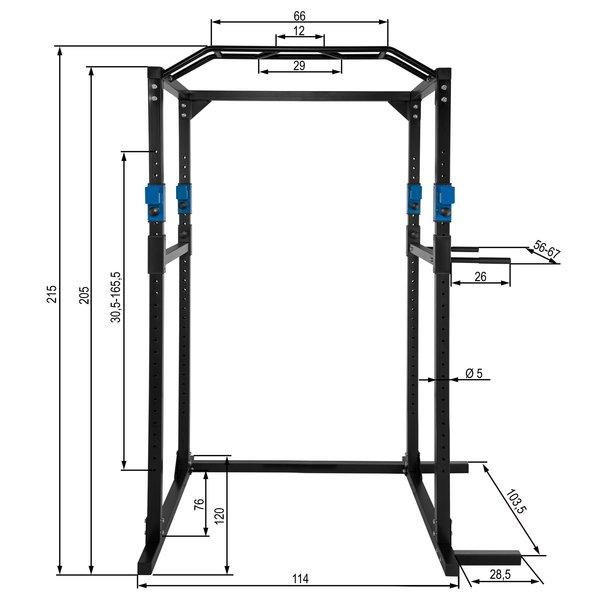 Tectake  Cage de Musculation, Rack, Station de Fitness 