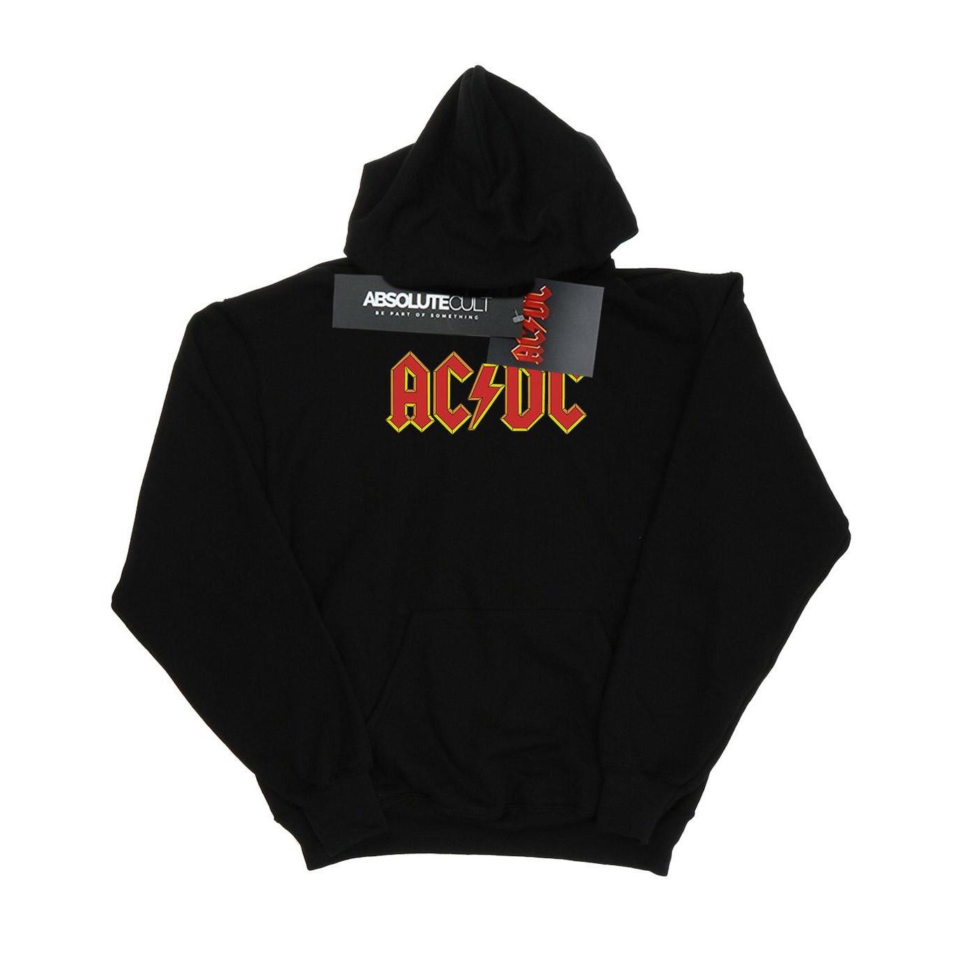 Image of Acdc Red Logo Kapuzenpullover Damen Schwarz S