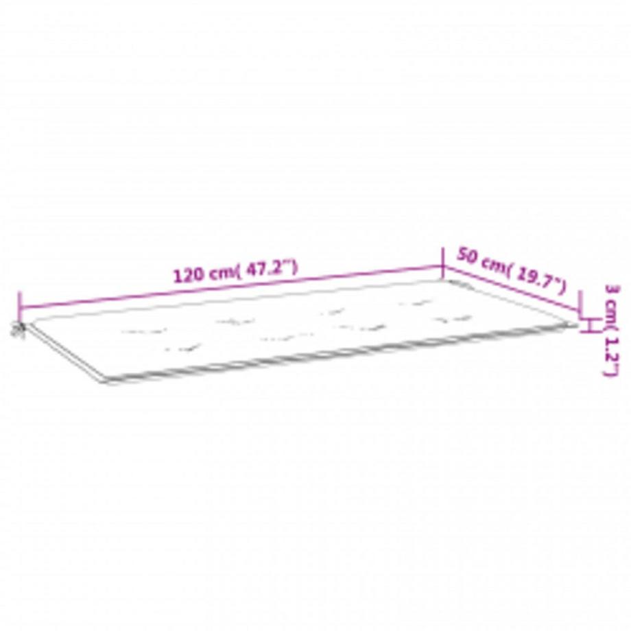 VidaXL cuscino per panca da giardino Tessuto  